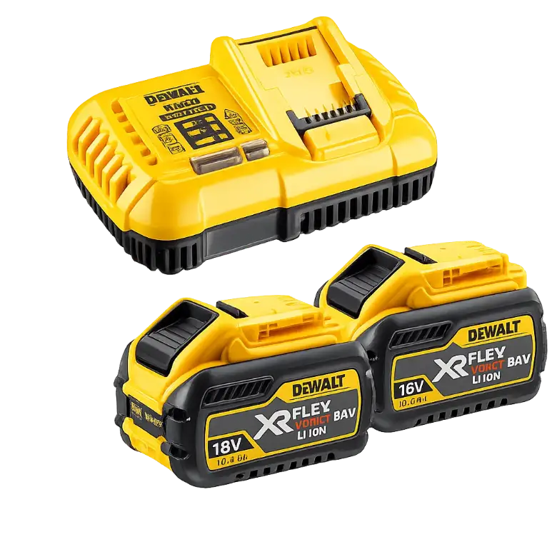 DeWALT DCB118X2-QW — Pack énergie 54V/18V FLEXVOLT (2x9,0 Ah) + chargeur rapide DCB118