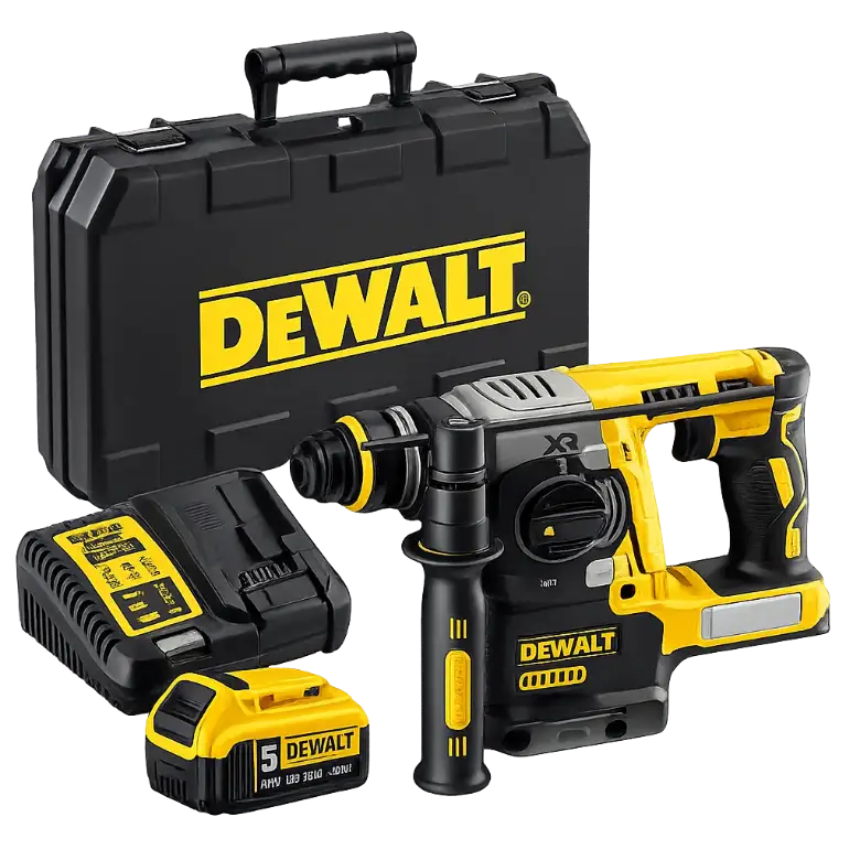 DeWALT DCH273P1T-QW — Perforateur burineur SDS-Plus 18V XR (1×5,0 Ah + chargeur + coffret)