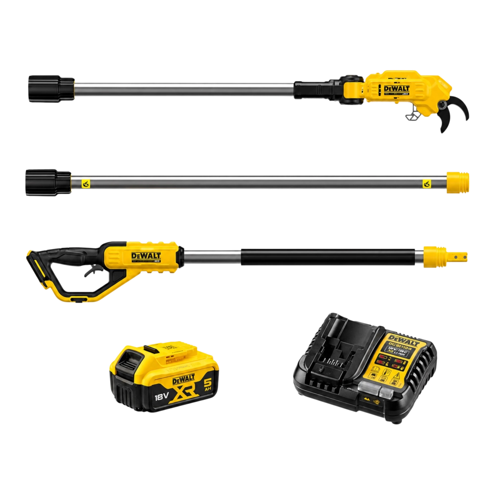 DeWALT DCMPP569N-XJ — Sécateur sur perche XR 18V, coupe 38 mm, portée 3 m (machine nue) — vue 2