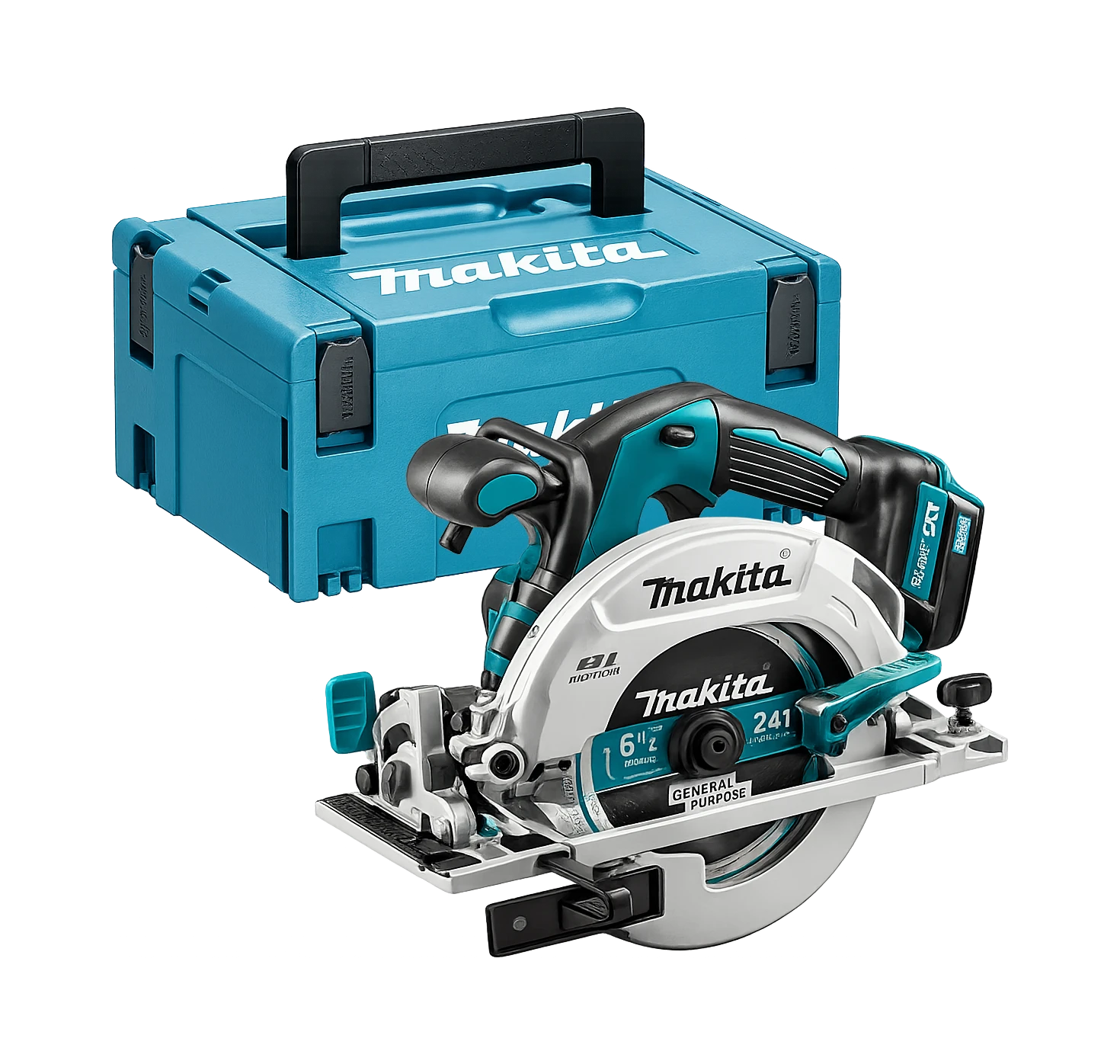Makita DHS680ZJ — Scie circulaire 18V LXT Ø165 mm brushless en MAKPAC (machine seule)