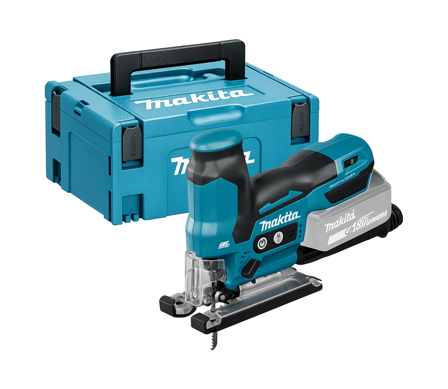 Makita DJV185ZJ — Scie sauteuse pendulaire 18V LXT brushless poignée barillet en MAKPAC (machine seule)