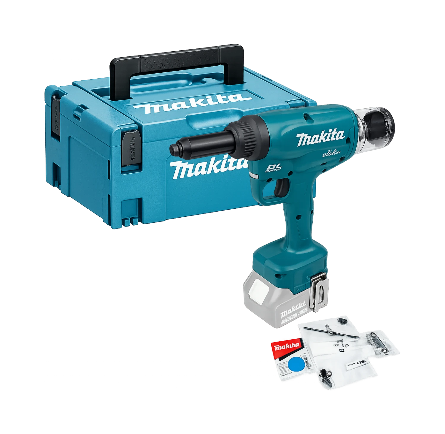 Makita DRV250ZJ — Riveteuse sans fil 18V LXT brushless Ø4,8-6,4 mm en MAKPAC (machine seule)