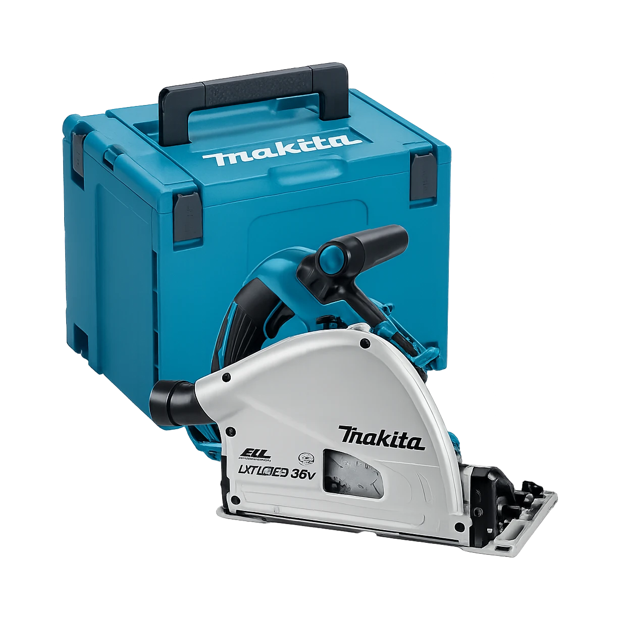 Makita DSP601ZJU — Scie plongeante 36V (2×18V) LXT Ø165 mm brushless AWS en MAKPAC (machine seule)